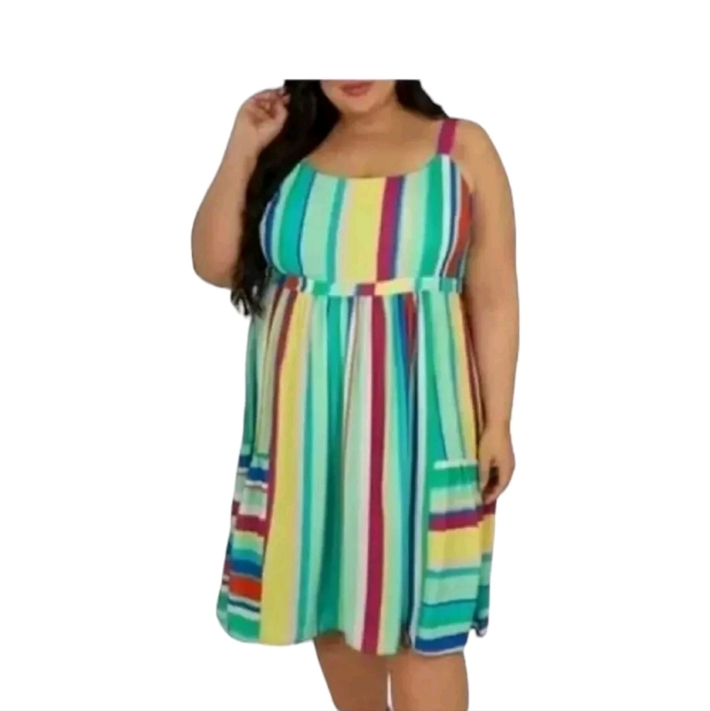 Maree Pour Toi‎ Women's Brenda Striped Dress NWT